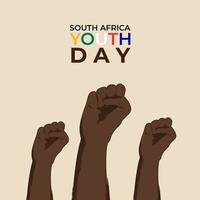 vecteur illustration pour Sud africain jeunesse journée juin 16