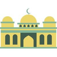 illustration vecteur graphique conception moderne plat élégant islamique mosquée bâtiment, adapté pour schémas, carte, infographies, illustration, et autre graphique en relation les atouts