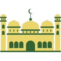 illustration vecteur graphique conception moderne plat élégant islamique mosquée bâtiment, adapté pour schémas, carte, infographies, illustration, et autre graphique en relation les atouts