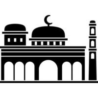 illustration vecteur graphique conception silhouette de musulman mosquée