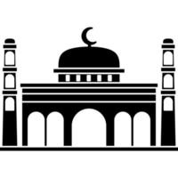 illustration vecteur graphique conception silhouette de musulman mosquée