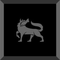 logo de loup simple vecteur