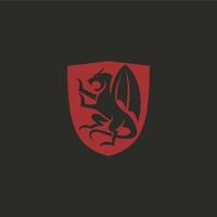 Facile dragon logo vecteur