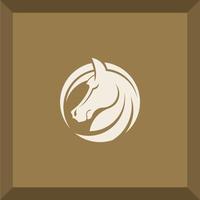 Facile cheval logo vecteur