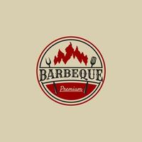 Facile barbecue logo vecteur