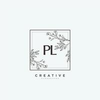PL beauté vecteur initiale logo art, écriture logo de initiale signature, mariage, mode, bijoux, boutique, floral et botanique avec Créatif modèle pour tout entreprise ou entreprise.