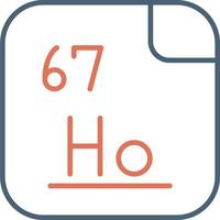 holmium vecteur icône