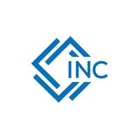 inc lettre logo conception sur blanc Contexte. inc Créatif cercle lettre logo concept. inc lettre conception. vecteur