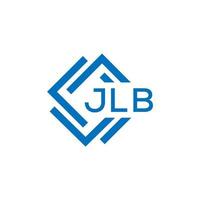 jlb lettre design.jlb lettre logo conception sur blanc Contexte. jlb Créatif cercle lettre logo concept. jlb lettre conception. vecteur