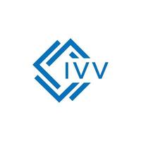 ivv lettre logo conception sur blanc Contexte. ivv Créatif cercle lettre logo concept. ivv lettre conception. vecteur
