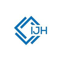 .ijh lettre logo conception sur blanc Contexte. ijh Créatif cercle lettre logo concept. ijh lettre conception. vecteur