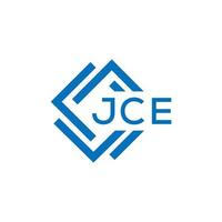 jce lettre logo conception sur blanc Contexte. jce Créatif cercle lettre logo concept. jce lettre conception. vecteur