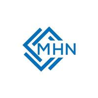 mhn lettre design.mhn lettre logo conception sur blanc Contexte. mhn Créatif cercle lettre logo concept. mhn lettre conception. vecteur