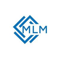 mlm Créatif cercle lettre logo concept. mlm lettre design.mlm lettre logo conception sur blanc Contexte. mlm Créatif cercle lettre logo concept. mlm lettre conception. vecteur