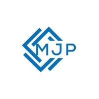 mjp lettre logo conception sur blanc Contexte. mjp Créatif cercle lettre logo concept. mjp lettre conception. vecteur