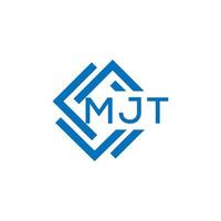 mjt lettre logo conception sur blanc Contexte. mjt Créatif cercle lettre logo concept. mjt lettre conception. vecteur