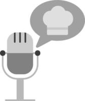 chef Podcast vecteur icône