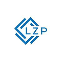 lzp lettre logo conception sur blanc Contexte. lzp Créatif cercle lettre logo concept. lzp lettre conception. vecteur