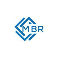 . mbr lettre conception. vecteur