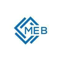 meb lettre logo conception sur blanc Contexte. meb Créatif cercle lettre logo concept. meb lettre design.meb lettre logo conception sur blanc Contexte. meb c vecteur