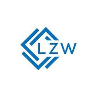 lzw lettre design.lzw lettre logo conception sur blanc Contexte. lzw Créatif cercle lettre logo concept. lzw lettre conception. vecteur