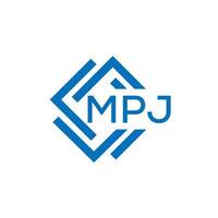 mpj Créatif cercle lettre logo concept. mpj lettre design.mpj lettre logo conception sur blanc Contexte. mpj Créatif cercle lettre logo concept. mpj lettre conception. vecteur