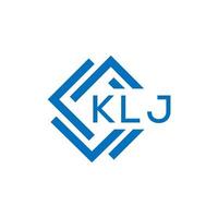 klj lettre logo conception sur blanc Contexte. klj Créatif cercle lettre logo concept. klj lettre conception. vecteur