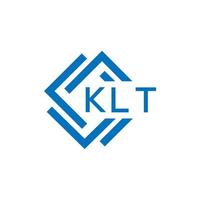 klt lettre logo conception sur blanc Contexte. klt Créatif cercle lettre logo concept. klt lettre conception. vecteur