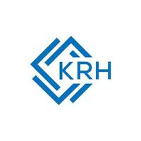 krh lettre logo conception sur blanc Contexte. krh Créatif cercle lettre logo concept. krh lettre conception. vecteur