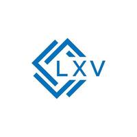 lxv lettre logo conception sur blanc Contexte. lxv Créatif cercle lettre logo concept. lxv lettre conception. vecteur