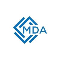 mda Créatif cercle lettre logo concept. mda lettre conception.mda lettre logo conception sur blanc Contexte. mda Créatif cercle lettre logo concept. mda lettre conception. vecteur