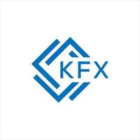 kfx lettre logo conception sur blanc Contexte. kfx Créatif cercle lettre logo concept. kfx lettre conception. vecteur