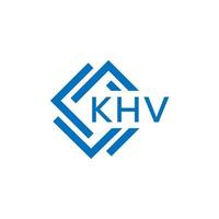 khv lettre logo conception sur blanc Contexte. khv Créatif cercle lettre logo concept. khv lettre conception. vecteur