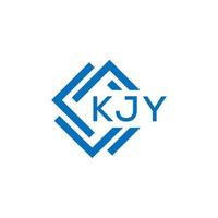 kjy lettre logo conception sur blanc Contexte. kjy Créatif cercle lettre logo concept. kjy lettre conception. vecteur