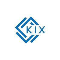 kix lettre logo conception sur blanc Contexte. kix Créatif cercle lettre logo concept. kix lettre conception. vecteur