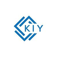 kiy lettre logo conception sur blanc Contexte. kiy Créatif cercle lettre logo concept. kiy lettre conception. vecteur