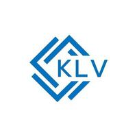 klv lettre logo conception sur blanc Contexte. klv Créatif cercle lettre logo concept. klv lettre conception. vecteur