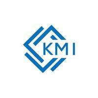 kmi lettre logo conception sur blanc Contexte. kmi Créatif cercle lettre logo concept. kmi lettre conception. vecteur