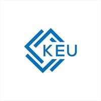 keu lettre logo conception sur blanc Contexte. keu Créatif cercle lettre logo concept. keu lettre conception. vecteur