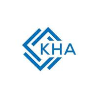 kha lettre logo conception sur blanc Contexte. kha Créatif cercle lettre logo concept. kha lettre conception. vecteur