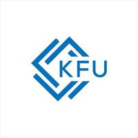 kfu lettre logo conception sur blanc Contexte. kfu Créatif cercle lettre logo concept. kfu lettre conception. vecteur