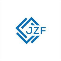 jzf lettre logo conception sur blanc Contexte. jzf Créatif cercle lettre logo concept. jzf lettre conception. vecteur