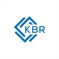 kbr lettre logo conception sur blanc Contexte. kbr Créatif cercle lettre logo concept. kbr lettre conception. vecteur