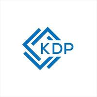 kdp lettre logo conception sur blanc Contexte. kdp Créatif cercle lettre logo concept. kdp lettre conception. vecteur
