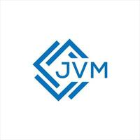 jvm lettre logo conception sur blanc Contexte. jvm Créatif cercle lettre logo concept. jvm lettre conception. vecteur
