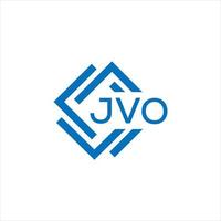 jvo lettre logo conception sur blanc Contexte. jvo Créatif cercle lettre logo concept. jvo lettre conception. vecteur