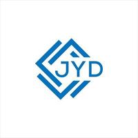 jyd lettre logo conception sur blanc Contexte. jyd Créatif cercle lettre logo concept. jyd lettre conception. vecteur