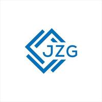 jzg lettre logo conception sur blanc Contexte. jzg Créatif cercle lettre logo concept. jzg lettre conception. vecteur