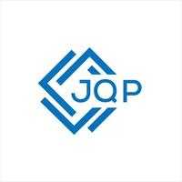 jqp lettre logo conception sur noir Contexte. jqp Créatif cercle lettre logo concept. jqp lettre conception. vecteur