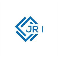 jri lettre logo conception sur blanc Contexte. jri Créatif cercle lettre logo concept. jri lettre conception. vecteur